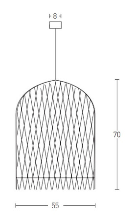 PENDANT LIGHT BAMBOO 1L (18181 Zambelis) - Zambelis