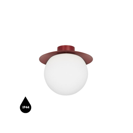 KUUL C burgundowa lampa sufitowa / plafon z podwyższoną szczelnością IP44 (KLC140S0) - Ummo