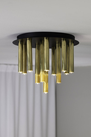 GOCCE Ceiling 13L Raw Brass/Black (108504) Markslojd
