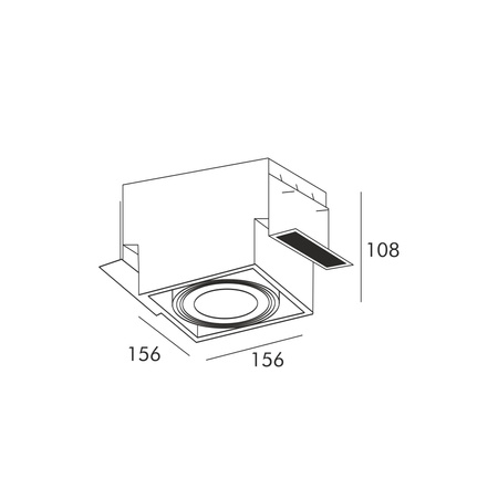 LAMPA WPUSZCZANA ONEON DL 111-1 (94363-BK) Zuma Line