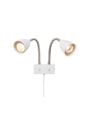 CIRO Wall 2L White/Steel (108900) Markslojd