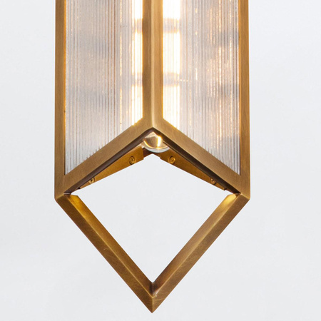 Lampa wisząca Cairo - 1 źródło światła - Vintage mosiądz (QN-CAIRO-1P-VBS-CR) - Quintiesse
