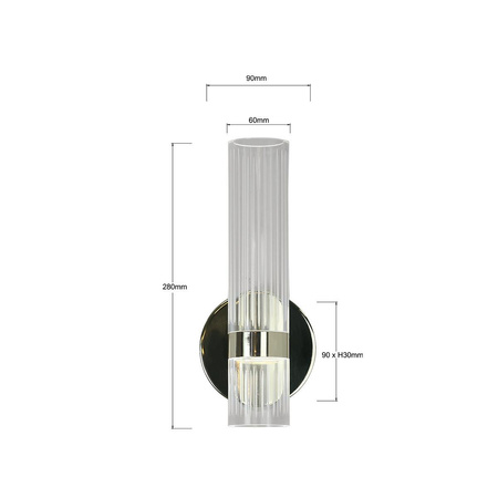 Kinkiet Ambiente złoty LED CCT (LP-1510/1W GD) - Light Prestige