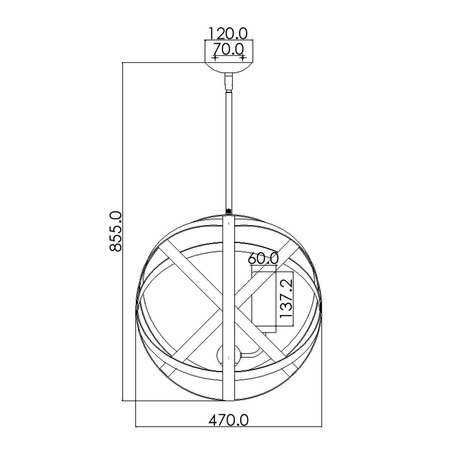 Żyrandol Carson (HK-CARSON-3P) - Elstead Lighting