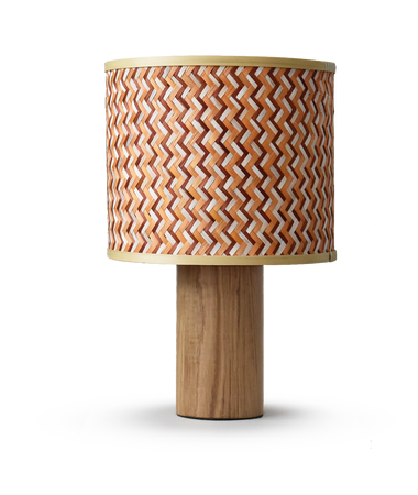 PHIL Lampa stojąca, pleciony bambus, przewód tekstylny czarny, włącznik na przewodzie (LY04PHI/H54/NA) - LYOMA