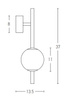 LED WALL LIGHT 6W 3000K GLASS &METAL WHITE+BLACK (20133 Zambelis) - Zambelis