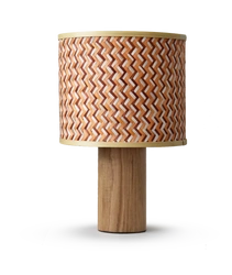 PHIL Lampa stojąca, pleciony bambus, przewód tekstylny czarny, włącznik na przewodzie (LY04PHI/H38/NA) - LYOMA