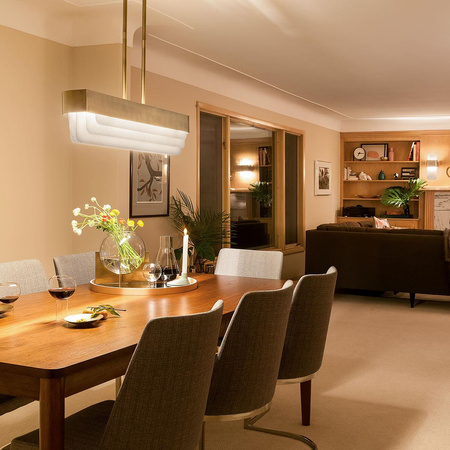 Lampa wyspowa LED Serene - - Naturalny mosiądz (KL-SERENE-LED-LP-92-NBR) - Elstead Lighting