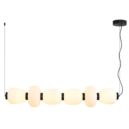 Lampa wisząca BRILLA LED biało-czarna 125 cm (ST-CP241210-6L BLACK WHITE) - Step into Design