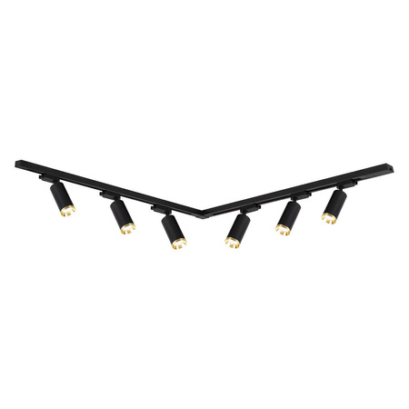 Zestaw Oprawa Mica Track Czarny + Złoty 6xGU10 2m (ML2106) - Milagro
