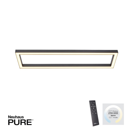 PURE-LINES LAMPA SUFITOWA ANTRACYT (6023-13) - Paul Neuhaus