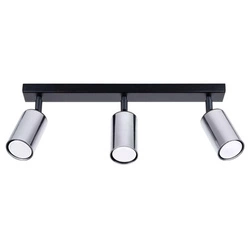 Plafon WINX 3 czarny/chrom (SL.1368) - Sollux Lighting