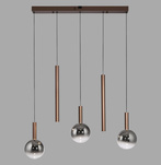 BOWL LAMPA WISZĄCA BRĄZOWA (2286-23) - Paul Neuhaus