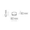 Lampa sufitowa DALLAS GOLD 1 PŁ (6096) - TK Lighting