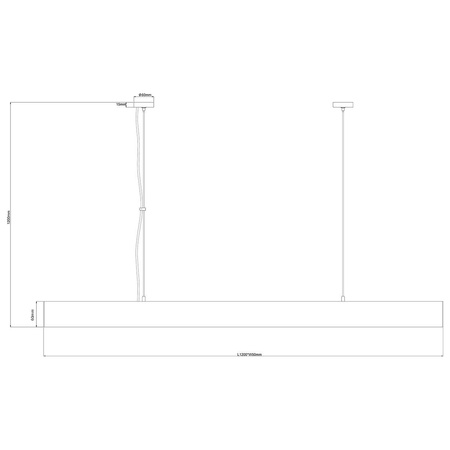 Lampa wisząca Cali L LED CCT Tuya biała  (LP-1301/1P L WH Smart) - Light Prestige