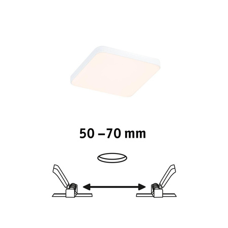 Panel podtynkowy Veluna VariFit Edge 90x90mm3000 6W biały 230V (PL79941) - PAULMANN