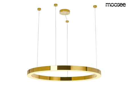MOOSEE lampa wisząca RING LUXURY 110 złota - LED, chromowane złoto (MSE010100110) - Moosee