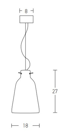 PENDANT 1L CLAY (1663 Zambelis) - Zambelis