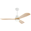 PENDANT FAN WHITE NATURAL WOOD LED 15W (19140 Zambelis) - Zambelis