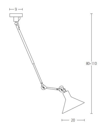 PENDANT 1L STEEL BLACK (19219 Zambelis) - Zambelis