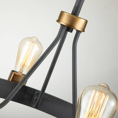 Lampa wisząca/ Półplafon Silas - 4 źródła światła (QN-SILAS-4P-DZ) - Quintiesse