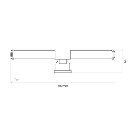 Kinkiet łazienkowy APA black 6W LED (ML2252) - Milagro