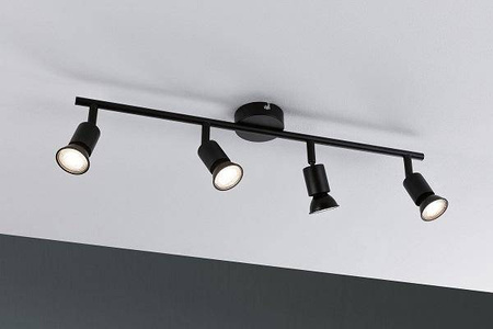 Reflektor Carolina max. 4x10W GU10 czarny matowy bez lampy (PL66758) - PAULMANN