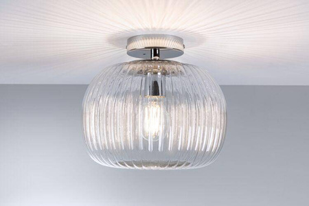 Oprawa sufitowa łazienkowa RUYA E27 max.60W IP44 230V chrom / szkło (PL71142) - PAULMANN