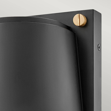 Mała latarnia naścienna Scout - 1 źródło światła - Czarna (HK-SCOUT-BK) - Hinkley