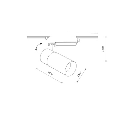 Oprawa do systemu szynowego PROFILE TINOS LED 30W (10375) - Nowodvorski
