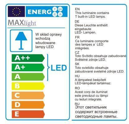 Lampa wisząca Organic I kol. czarny (P0203) Maxlight - żyrandol