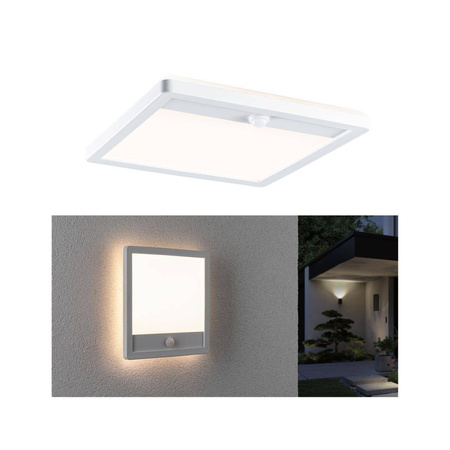 Plafoniera LAMINA LED 14.5W kwadratowa PIR 3000K IP44 230V biały / tworzywo sztuczne (PL94663) - PAULMANN