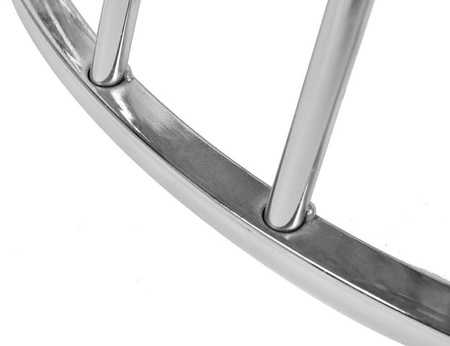 Stół GLAM WALNUT 110 - fornir orzechowy, chromowana podstawa (KH1201100128.CHROM) - King Home