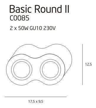 Plafon BASIC ROUND II biały (C0085) Max light