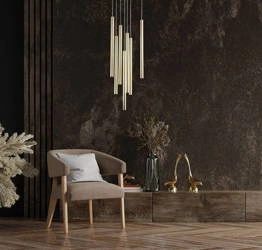Lungo 7 złota lampa wisząca (LP-894/7P GD) - Light Prestige
