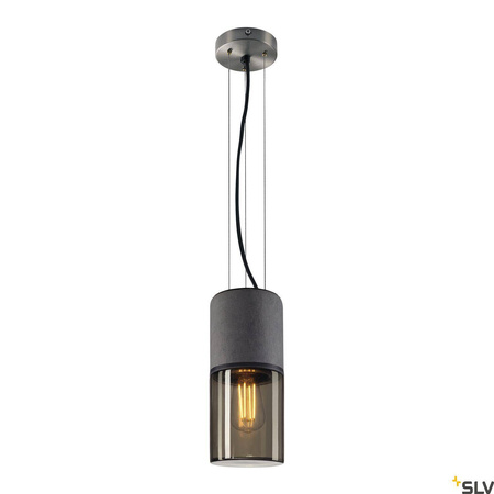 LISENNE, lampa wisząca, TC-(D,H,T,Q)SE, kolor kamienny szary, maks. 23 W (155714) - SLV