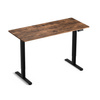 Regulowane biurko gamingowe Control Lite 140 Czarny/Rustykalny (LV1714) - LVN SYSTEM