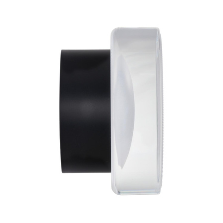 Okrągły kinkiet CARMELLO LED transparentna czarna 13,5 cm (ST-DL-8535 black) - Step into Design