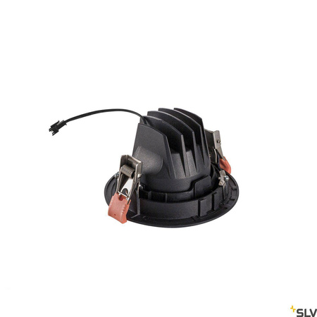 NUMINOS® MOVE DL M, wewnętrzna oprawa sufitowa wpuszczana LED, czarna/czarna 4000 K 55° obrotowa i pochylana (1003607) - SLV