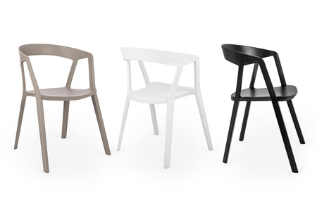 Krzesło VIBIA czarne - polipropylen (210-APP.BLACK) - King Home