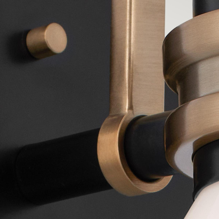 Kinkiet Farum - 1 źródło światła - Czarny, szampański (KL-FARUM1-BK-CPZ) - Elstead Lighting