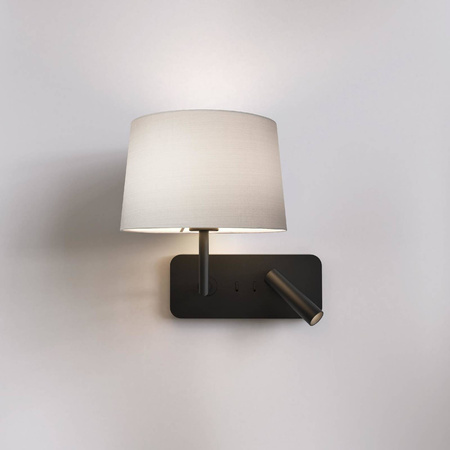 Lampka do Czytania Side by Side Grande USB Matowy Czarny (1406013) - Astro Lighting