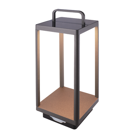 OUTDOOR PORTABLE LIGHT WITH SOLAR 3W GRAPHITE (E302 Zambelis) - Zambelis