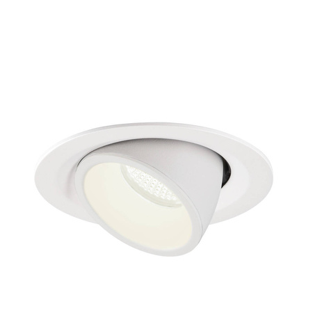 NUMINOS® GIMBLE M, oprawa sufitowa wpuszczana biała 4000 K 55° (1005973) - SLV
