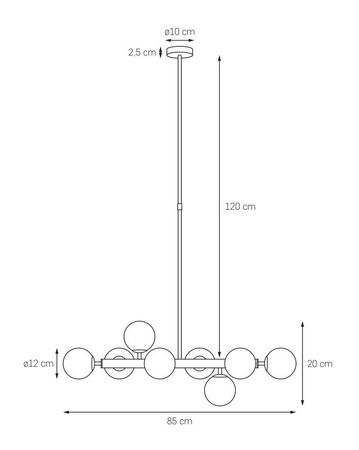 Lampa wisząca CUMULUS 2 (10754805) - Kaspa