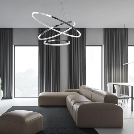 Lampa wisząca HOOP CHROME 93W LED (ML1551) - Milagro