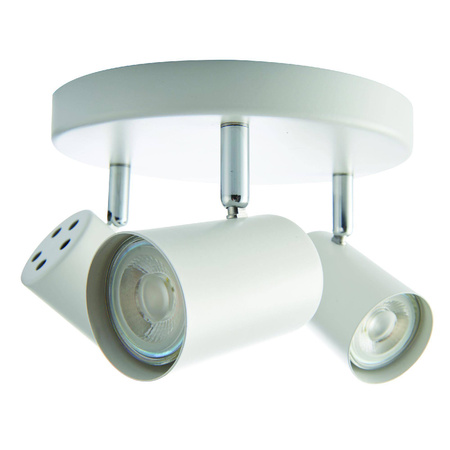 Lampa sufitowa Arezzo 3lt round white 7W (73685) - Saxby