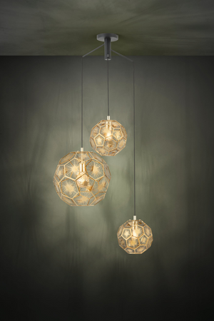 Lampa wisząca SKOURA czarna (39758) - EGLO