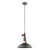 Lampa wisząca Garibaldo  (MDM-2781/1 GR+BK) Italux - żyrandol