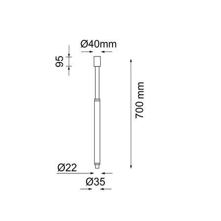 ASTAKO Y - lampa natynkowa - patyna mat - 3000K (1098) - ANTIGO